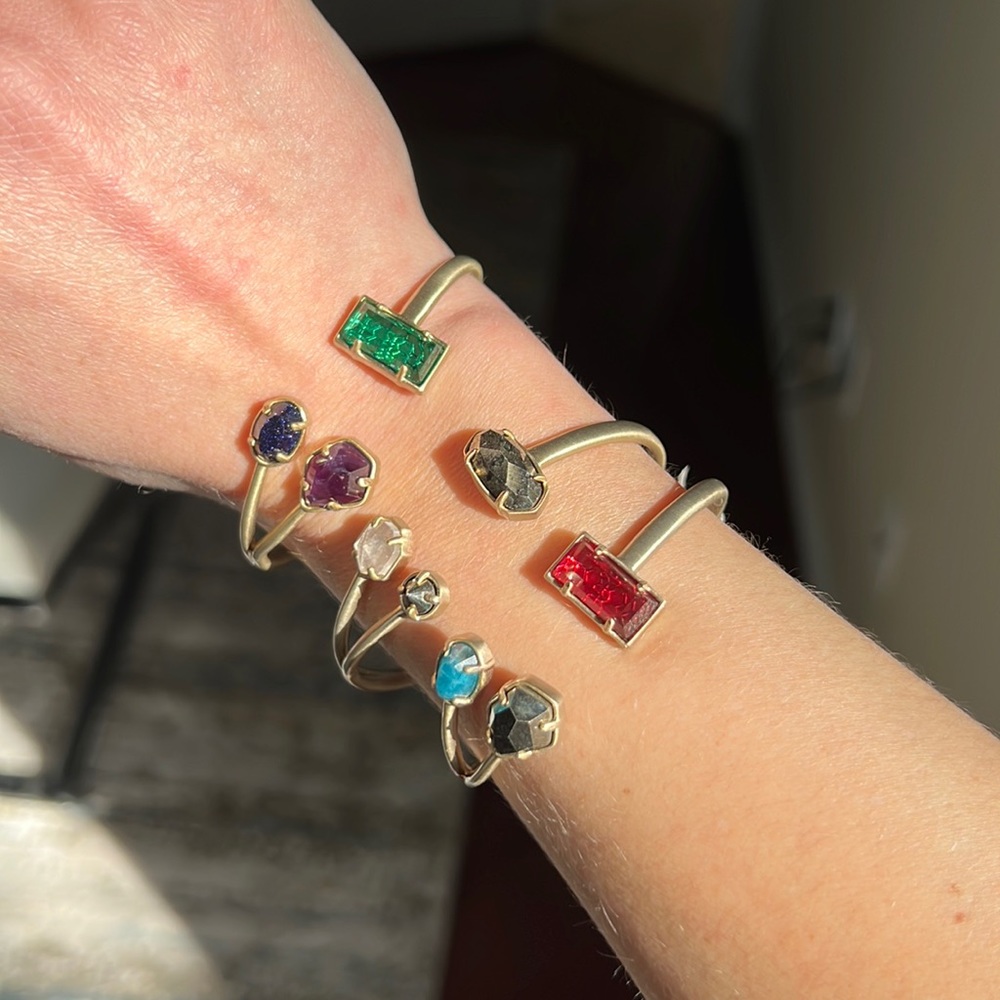 Kendra Scott Claudia bandgle trio multicolor and gold